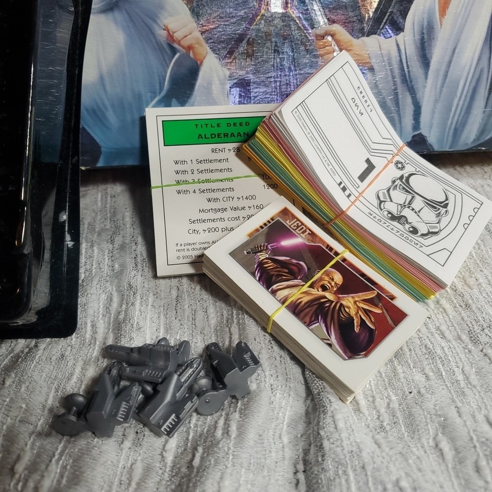 Star Wars Monopoly Saga Edition Replacement Parts Multi-Color Cards Pieces